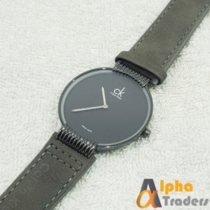 CK 7001 Watch Leather Strap Stylish Wrist Watch