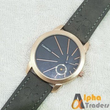 CK Watch 0861B Leather Strap Master Lock Watch