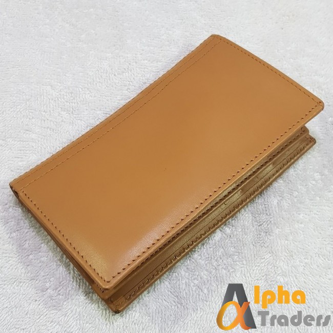 Original WL159 Leather Book Wallet Cards Option Mustard
