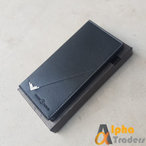 Bovis WL129 Original Luxuries Leather Long Wallet Black