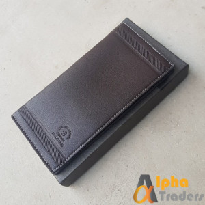 Bovis WL130 Original Leather Long Wallet Brown color