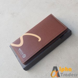 Bovis WL127 Leather Long Wallet Brown