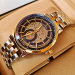 True Worth 2341  Gold & Black  Chain Strap Watch