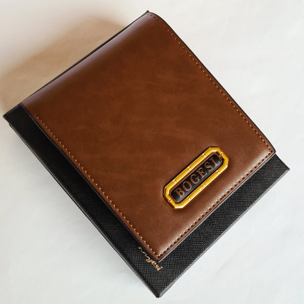 Bogesi  WL149 Original Leather Pocket Wallet Brown