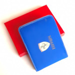 Ferrari AT119 Leather Wallet Blue Color