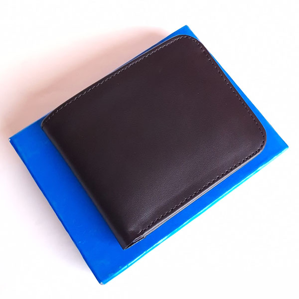 Black WL107 Export Quality Genuine Leather Wallet