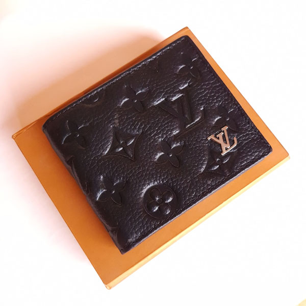 Louis Vuitton Black Color Wallet With Box