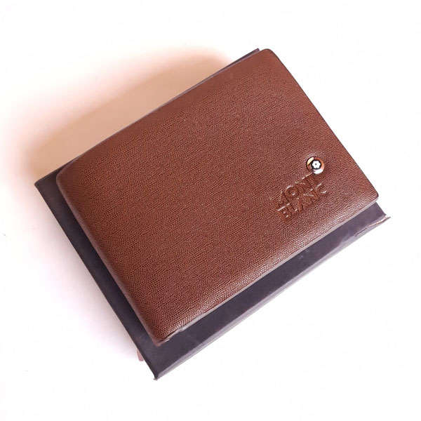 Mont Blanc Brown Color Wallet With Box