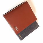 Bogesi WL110 Genuine Leather Book Wallet Brown